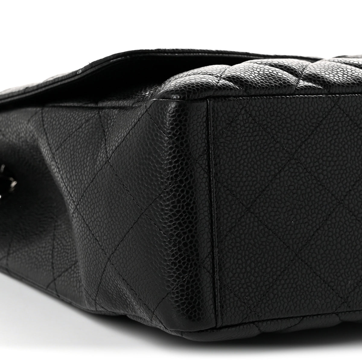Caviar Quilted Maxi Single Flap Black