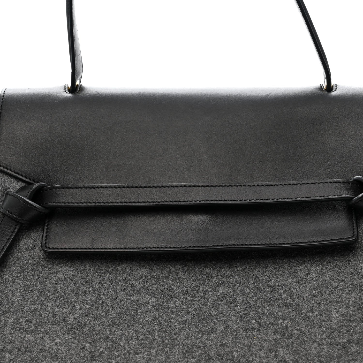 Celine Felt Smooth Calfskin Mini Belt Bag Grey 7 of 9