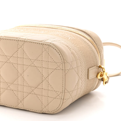 Christian Dior Lambskin Cannage Small Diortravel Vanity Case Light Beige 9 of 13