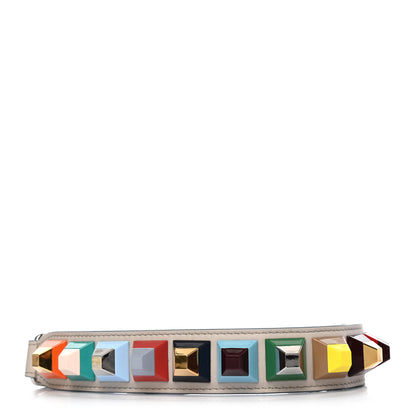 Fendi Vitello Dolce Plexiglass Studded Mini Strap You Grigio Polvere Multicolor 1 of 4