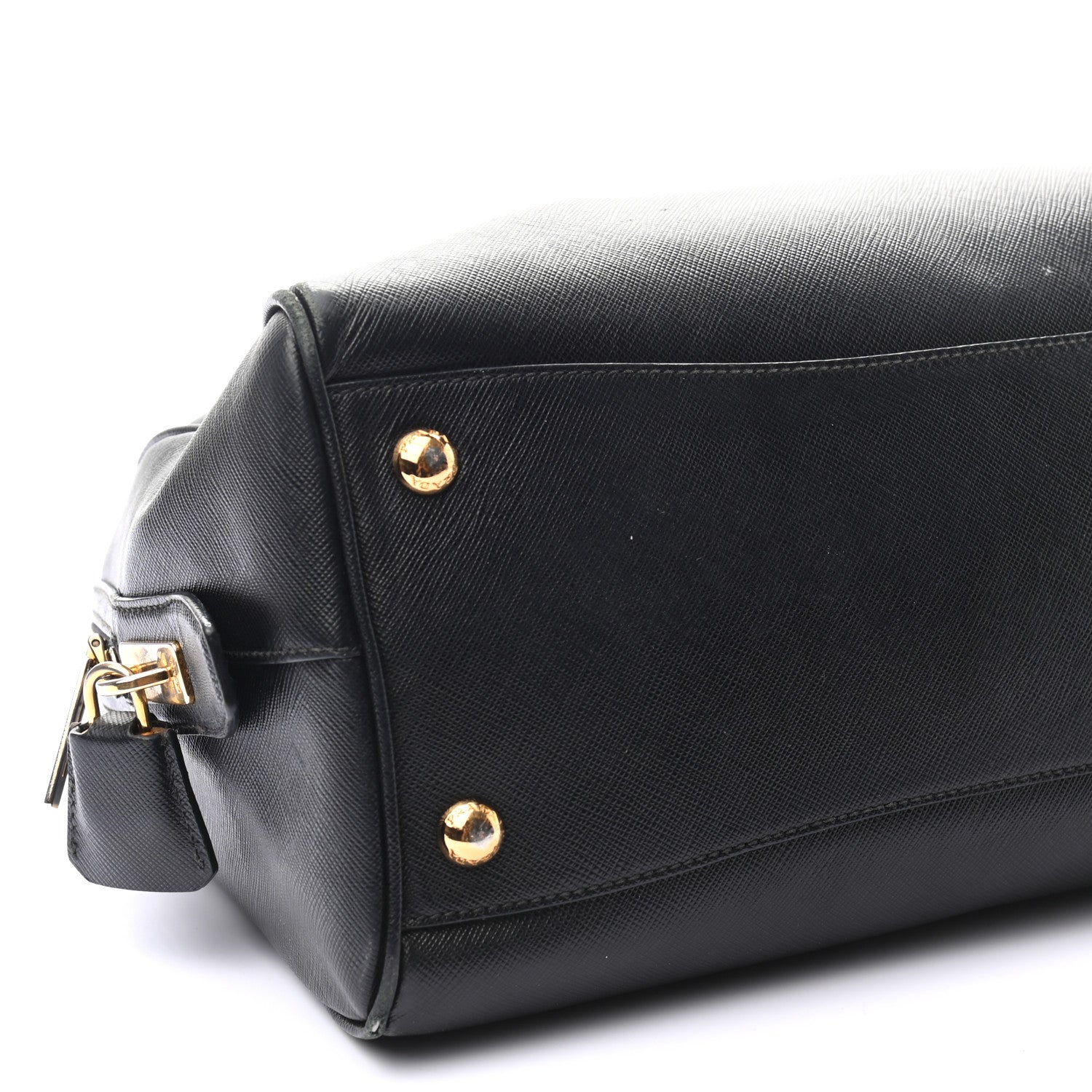 Prada Saffiano Lux Bowler Black 9 of 13