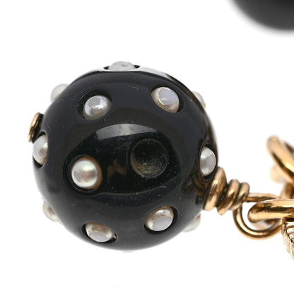 Chanel Resin Pearl Beaded CC Bracelet Gold 6 of 6