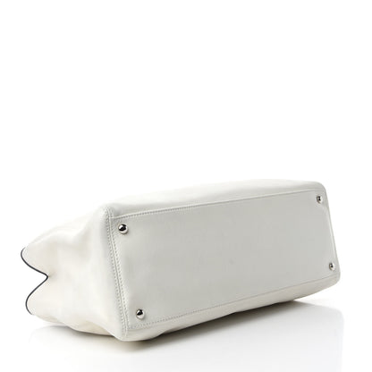 Chanel Lambskin Executive Cerf Shopper Tote White 4 of 11