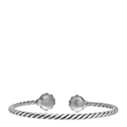 David Yurman Sterling Silver Hematite Osetra Cuff Bracelet 3 of 4