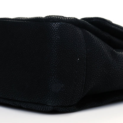 Chanel Iridescent Caviar Quilted Medium Lady Pearly Flap Black 10 of 14