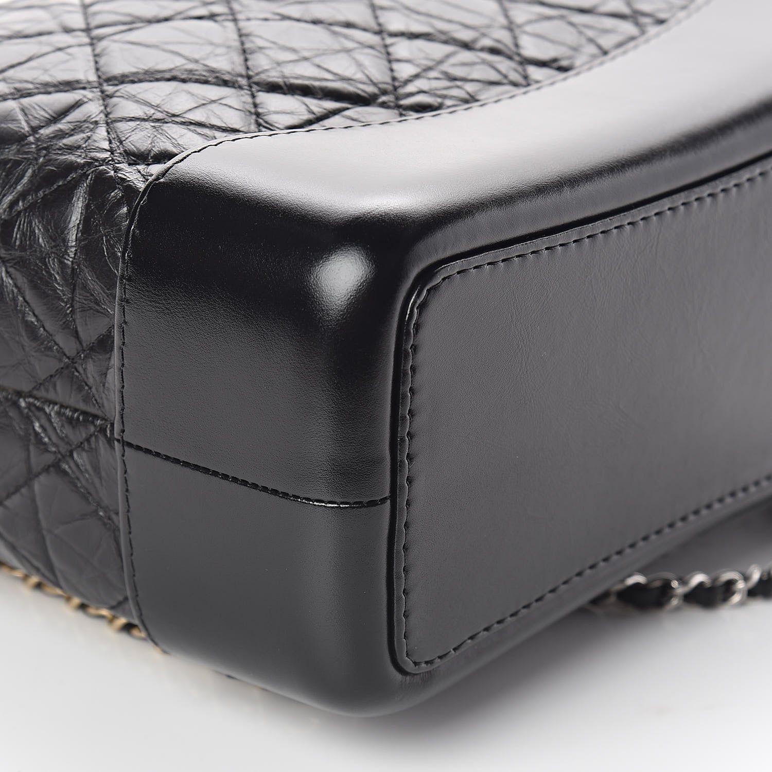 Chanel Aged Calfskin Quilted Small Gabrielle Backpack Black 9 of 10