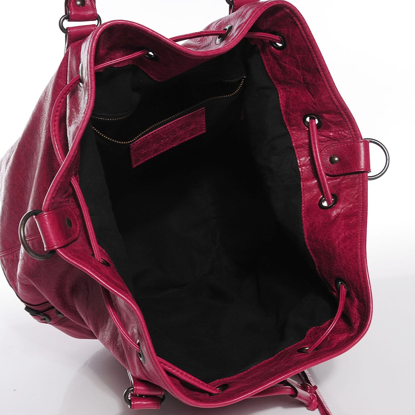 Agneau Classic Hardware Pompon Pourpre