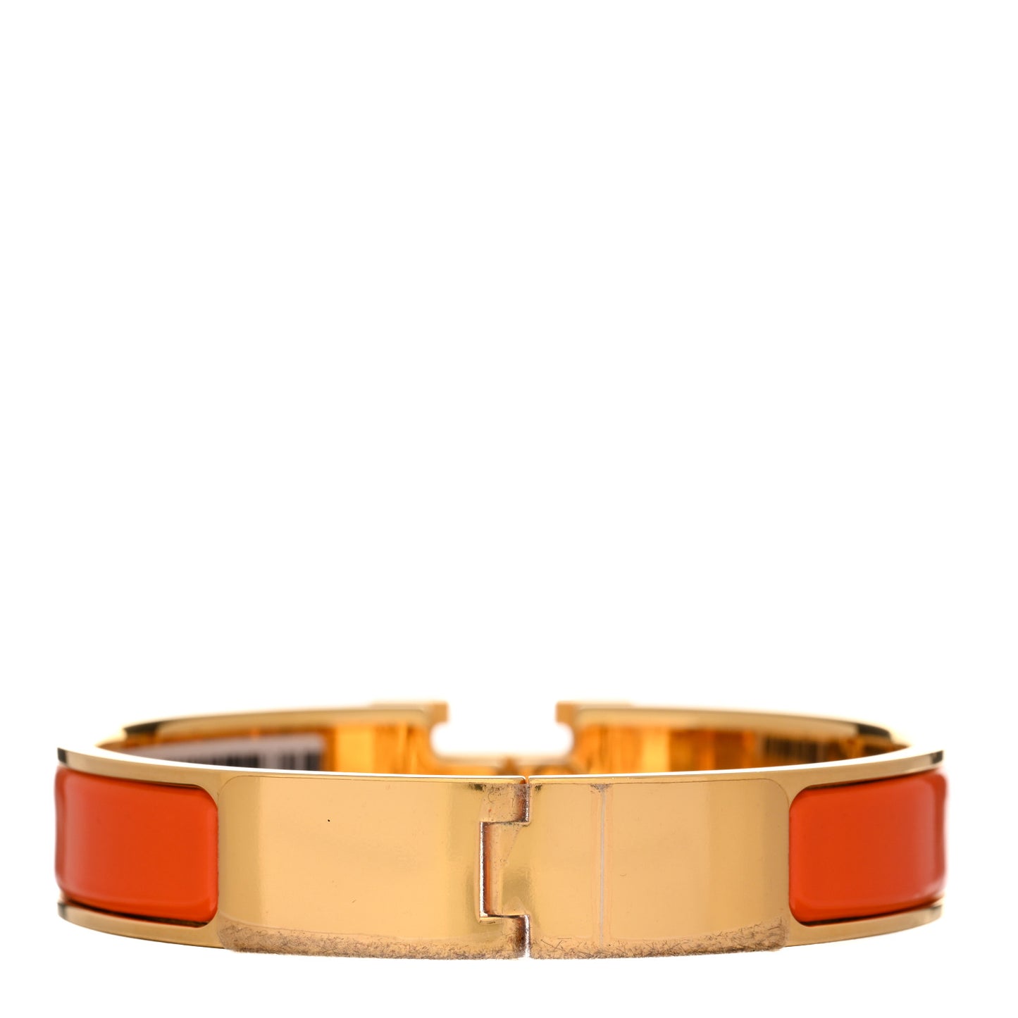 Enamel Narrow Clic Clac H Bracelet PM Orange