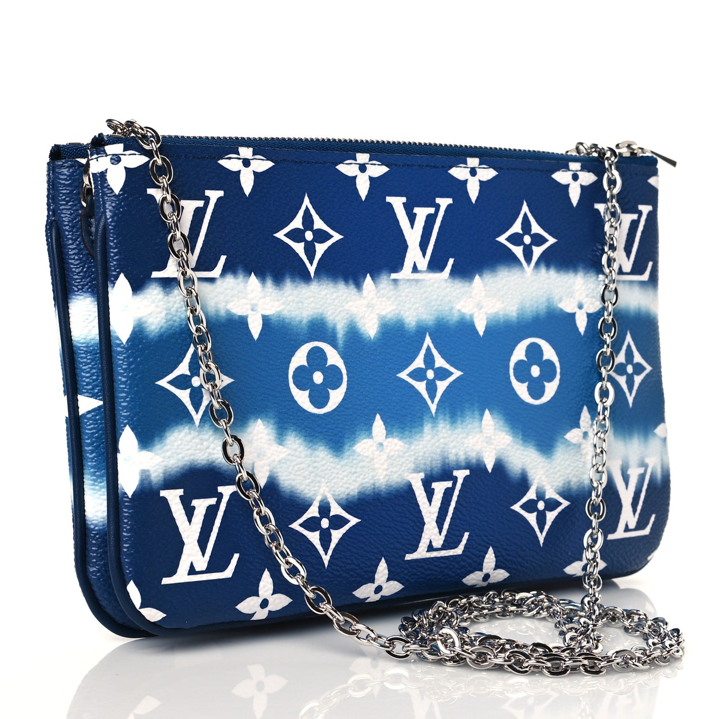 Monogram Giant Escale Double Zip Pochette Blue