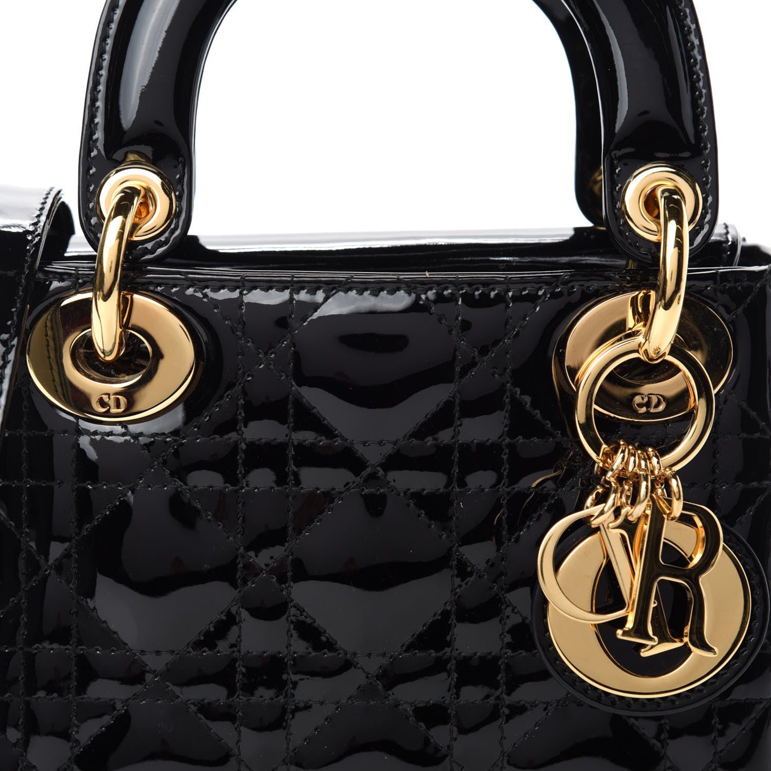 Christian Dior Patent Cannage Mini Lady Dior Black 11 of 11