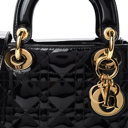 Christian Dior Patent Cannage Mini Lady Dior Black 11 of 11