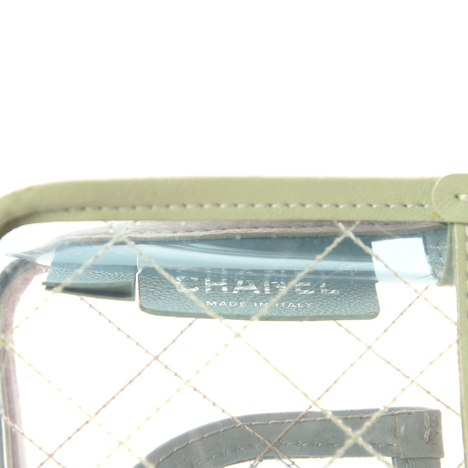 Chanel Lambskin PVC Quilted Mini Coco Splash Flap Blue Green 8 of 11