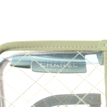 Chanel Lambskin PVC Quilted Mini Coco Splash Flap Blue Green 8 of 11