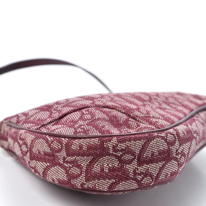 Christian Dior Monogram Mini Saddle Pochette Burgundy 5 of 10