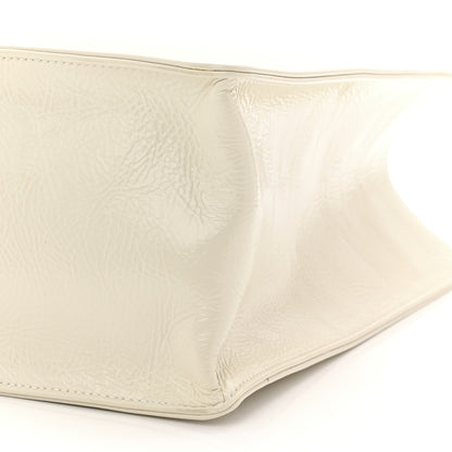 Chanel Shiny Aged Calfskin Shopping Bag White 10 of 10