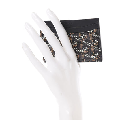 Goyard Goyardine Saint Sulpice Card Holder Black 2 of 8