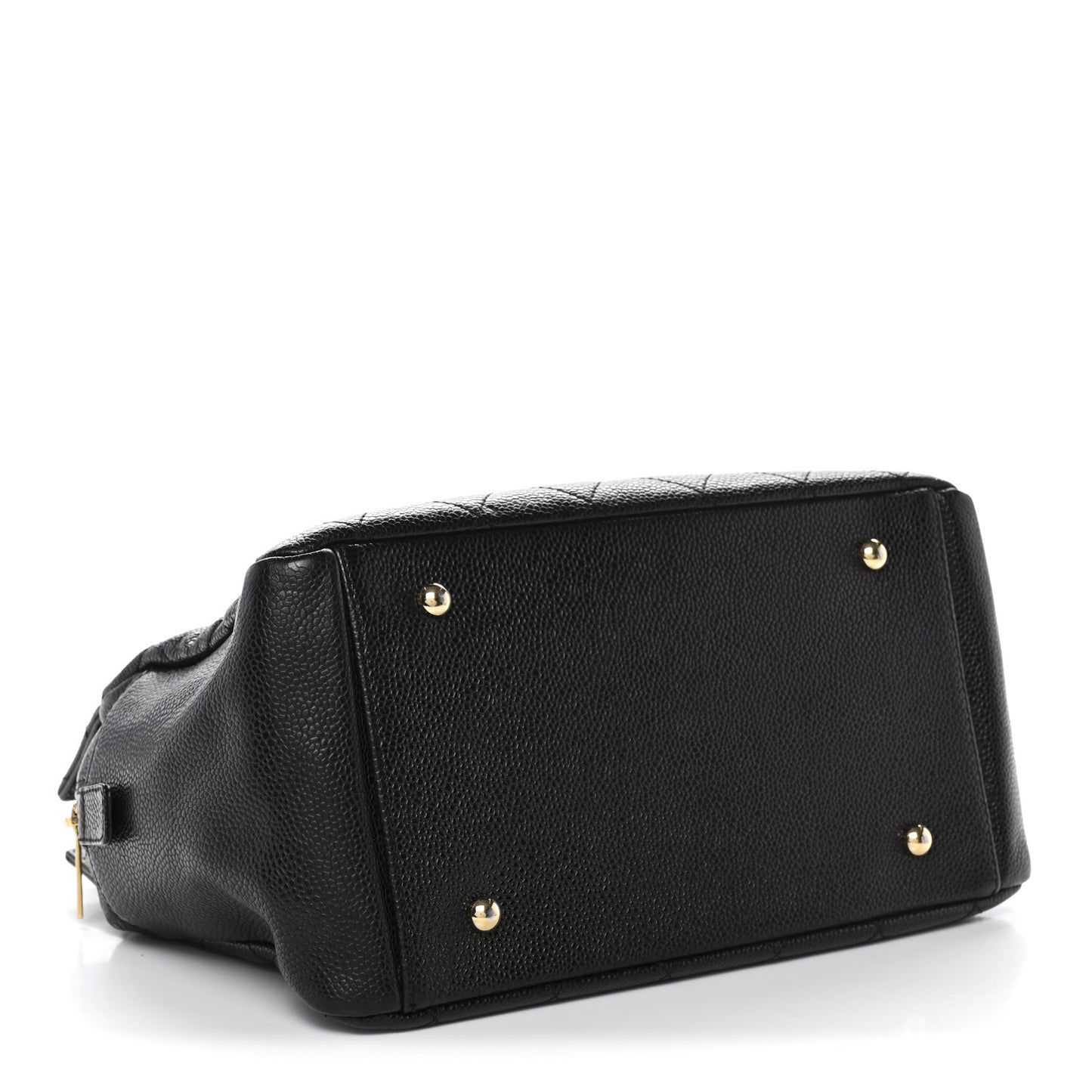 Caviar Quilted Petit Timeless Tote PTT Black