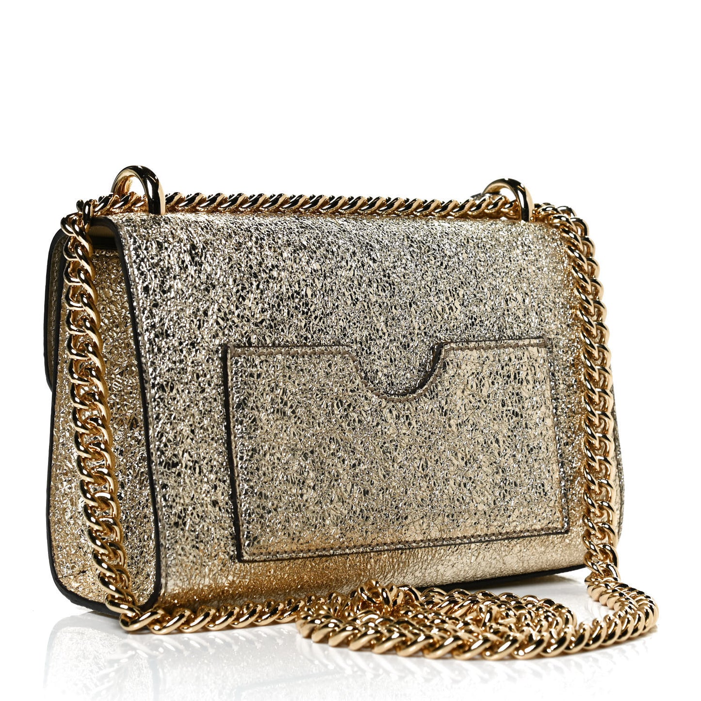 Galassia Small Padlock Shoulder Bag Platino