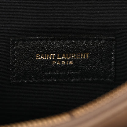 Saint Laurent Lambskin Diamond Quilted Angie Chain Bag Tan 6 of 12