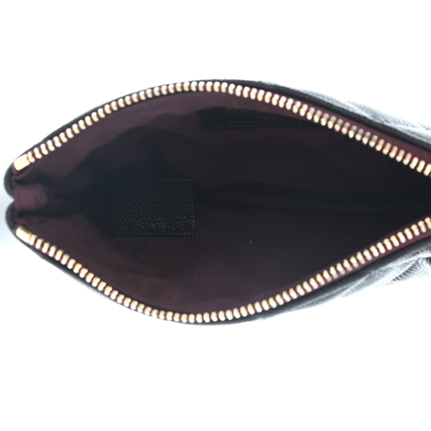 Caviar Quilted Small Cosmetic Case Black