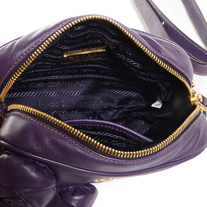 Prada Nappa Rosette Camera Crossbody Viola 6 of 10