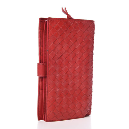 Bottega Veneta Nappa Intrecciato Continental Snap Wallet 3 of 13