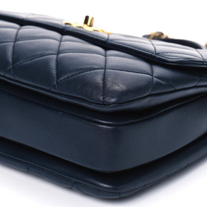 Chanel Lambskin Quilted Small Trendy CC Flap Dual Handle Bag Navy 6 of 8