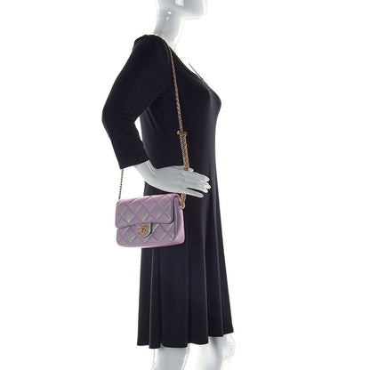 Chanel Iridescent Caviar Quilted Mini My Perfect Flap Pink 2 of 11