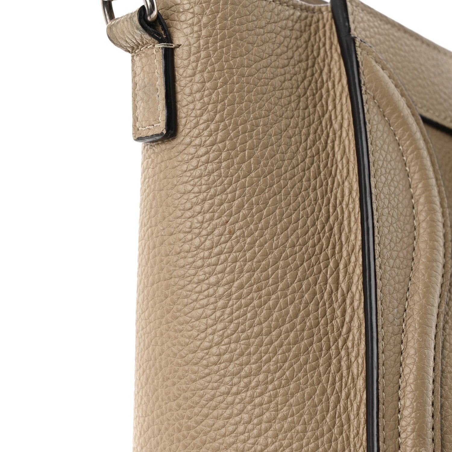 Celine Drummed Calfskin Nano Luggage Dune 33 of 33