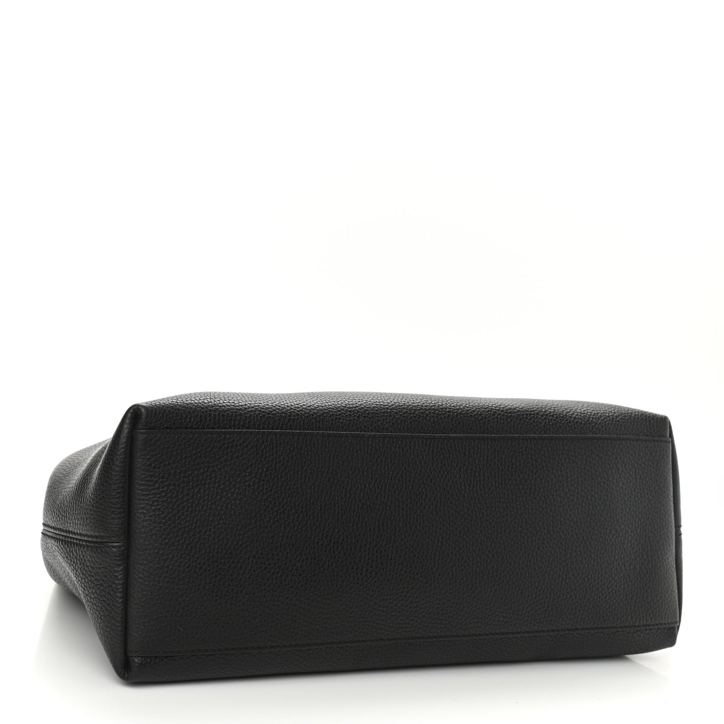 Pebbled Calfskin Medium Soho Chain Shoulder Bag Black