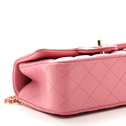 Chanel Caviar Quilted Mini Top Handle Rectangular Flap Pink 9 of 10