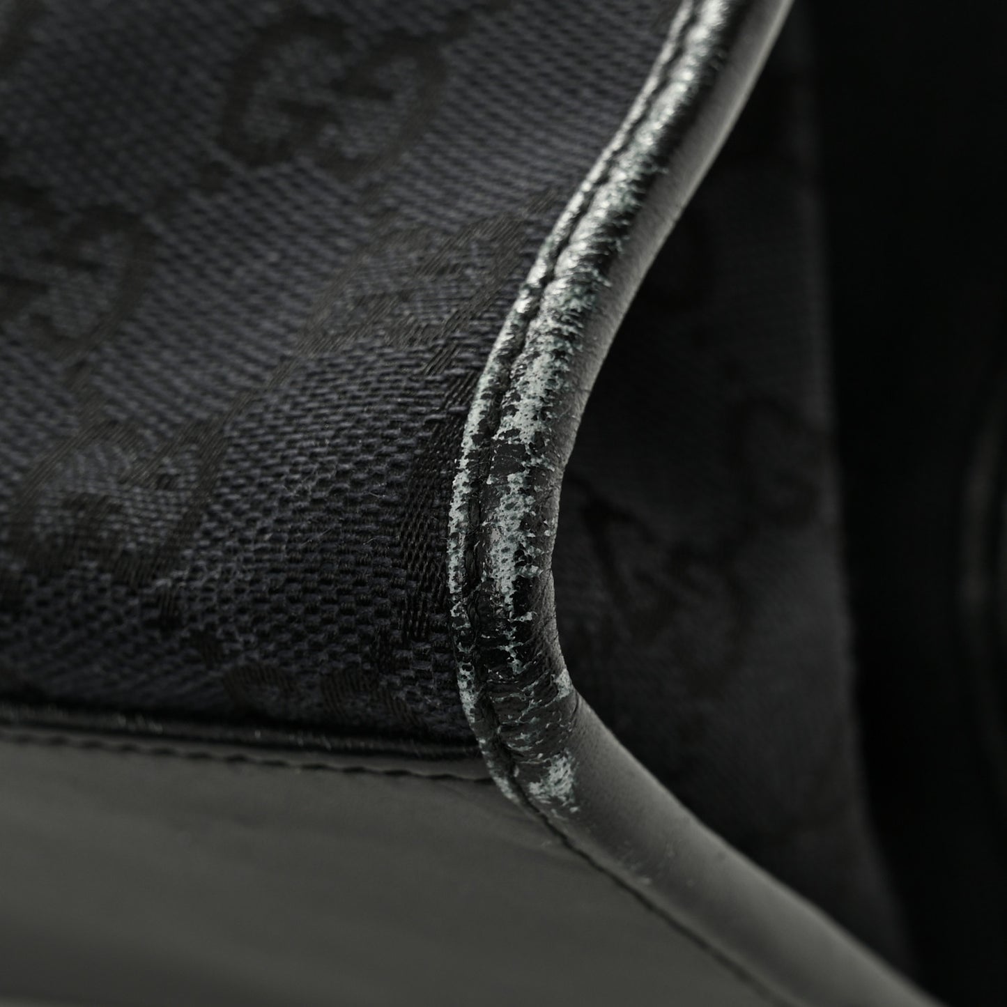 Monogram Bardot Shoulder Bag Black