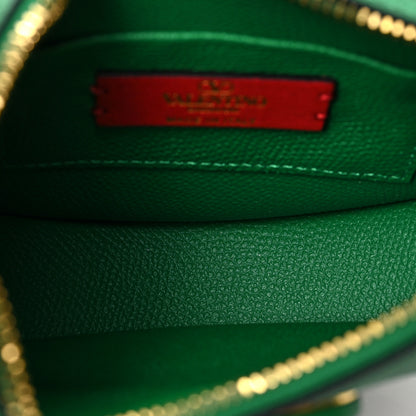 Valentino Garavani Grainy Calfskin Mini Vlogo Hobo Bag Gea Green 4 of 6