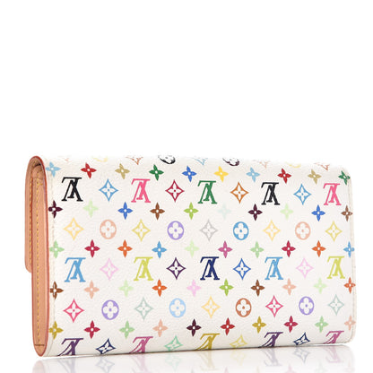 Louis Vuitton Monogram Multicolor Sarah Wallet White 3 of 6