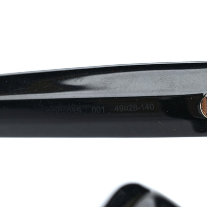 Gucci Acetate Crystal Star Round Frame Sunglasses GG0208S Black 7 of 8