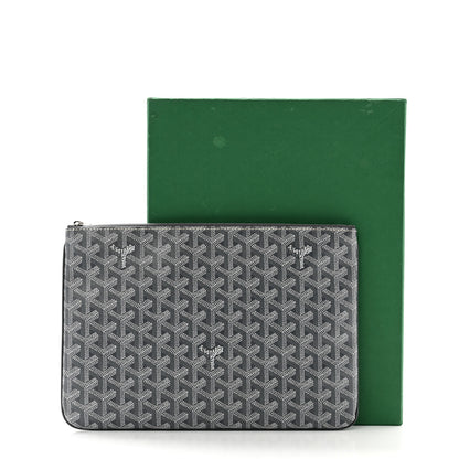Goyard Goyardine Senat Pochette MM Grey 8 of 8