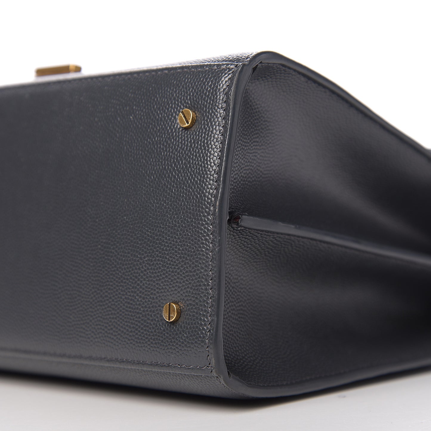 Grain de Poudre Medium Classic Monogram Cassandra Top Handle Dark Smog