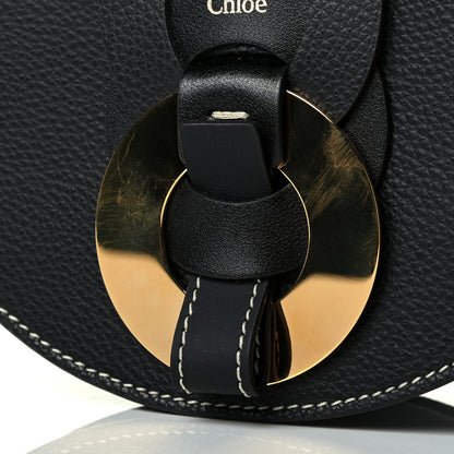 Chloe Grained Calfskin Small Darryl Saddle Crossbody Bag Black 5 of 5