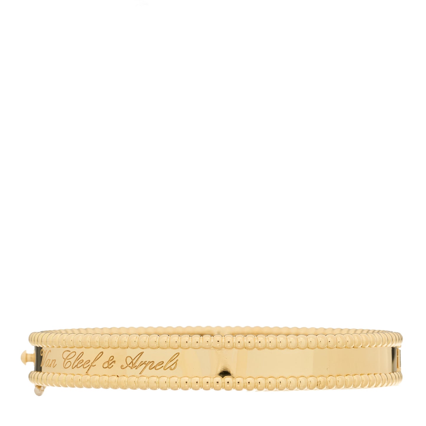 18K Yellow Gold Perlee Signature Bangle Bracelet XS