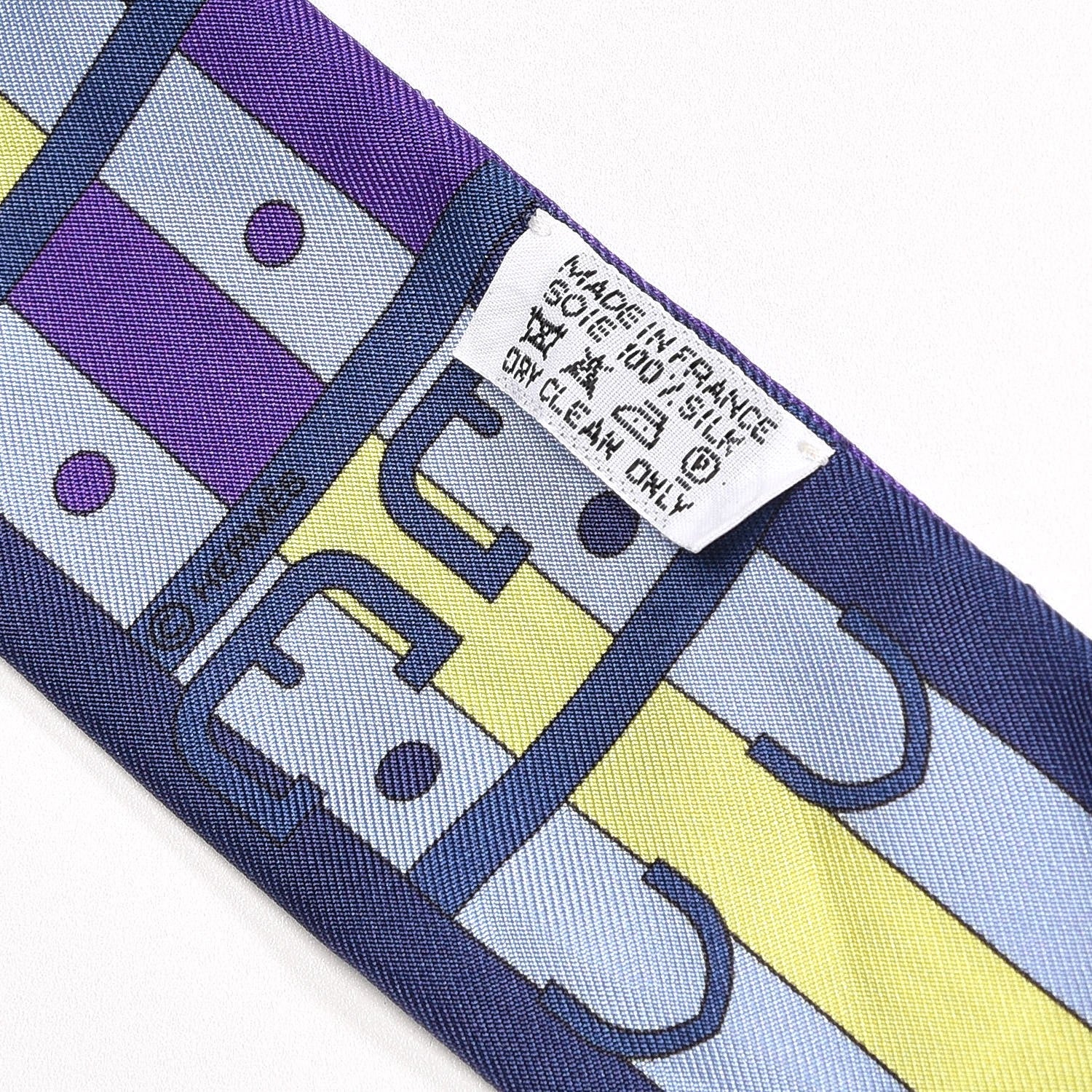 Hermes Silk Rocabar Twilly Violet Marine Ciel 3 of 4