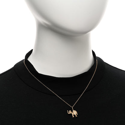 Tiffany 18K Rose Gold Mini Save The Wild Elephant Pendant Necklace 2 of 5