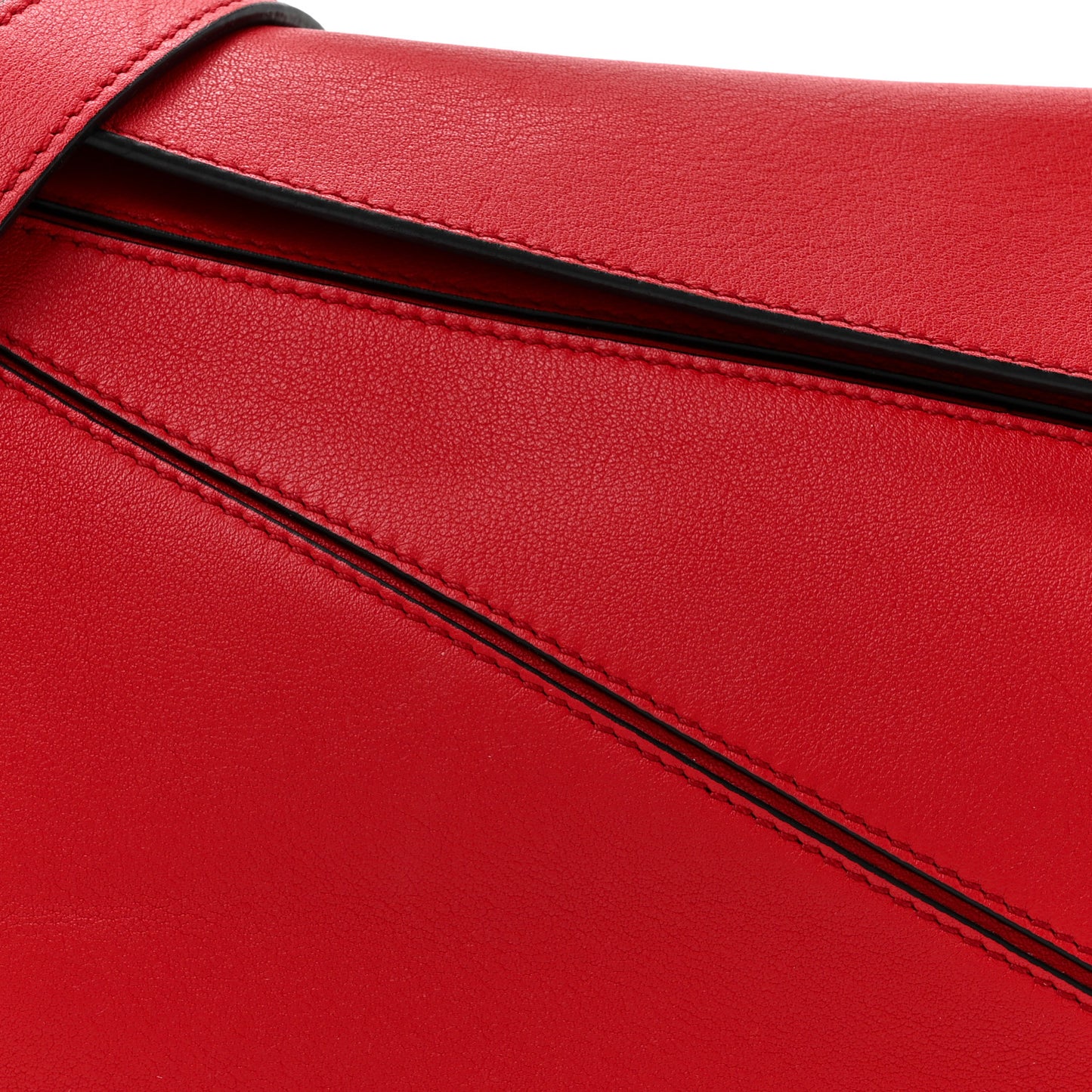 Calfskin Small Puzzle Bag Scarlet