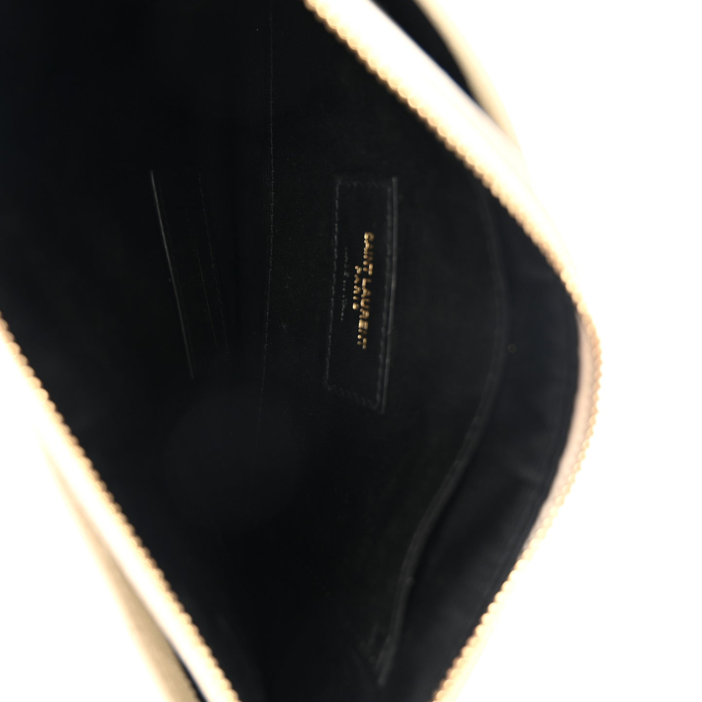 Grain De Poudre Chevron Monogram Bill Pouch Crema Soft