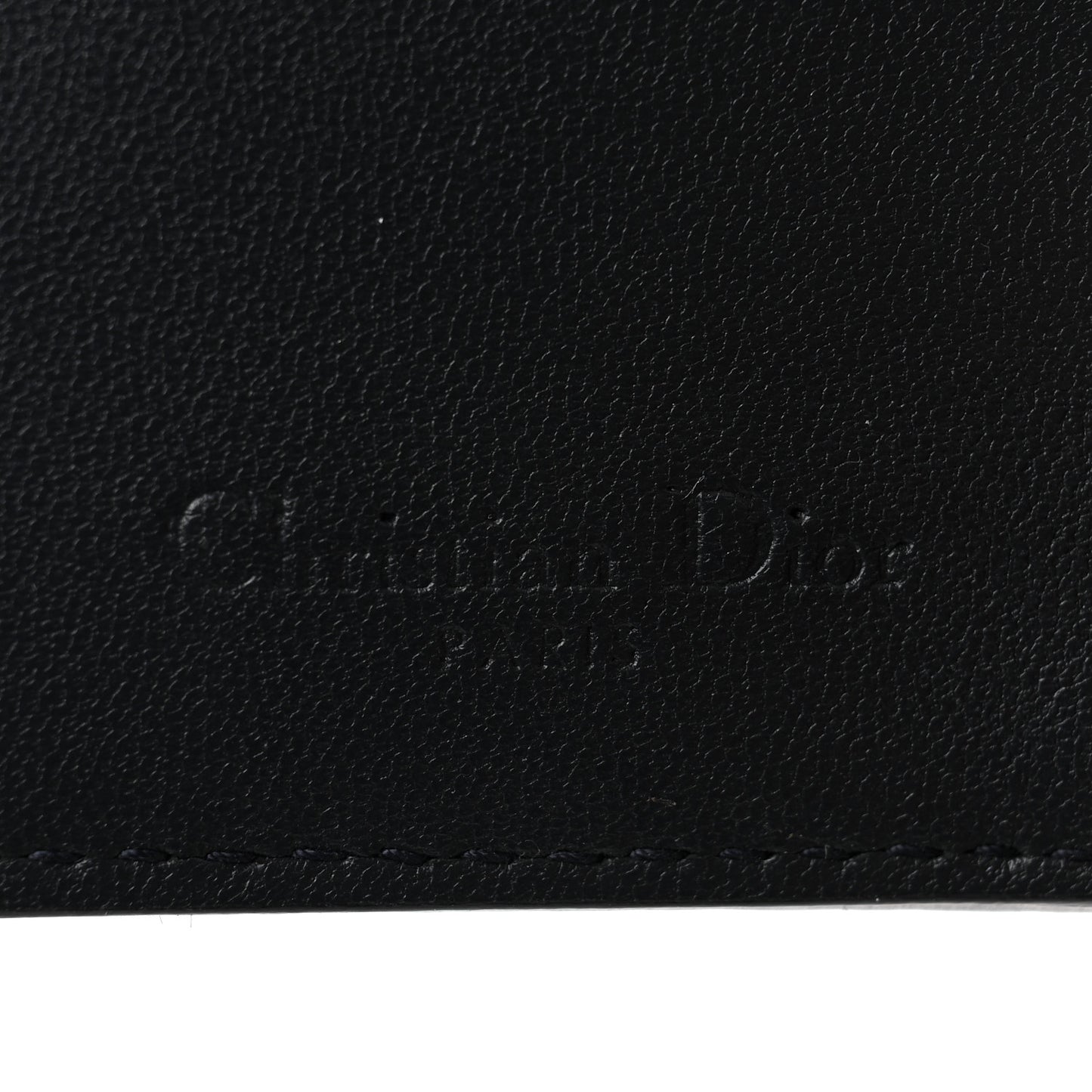 Metallic Patent Micro-Cannage Lady Dior Card Holder Silver