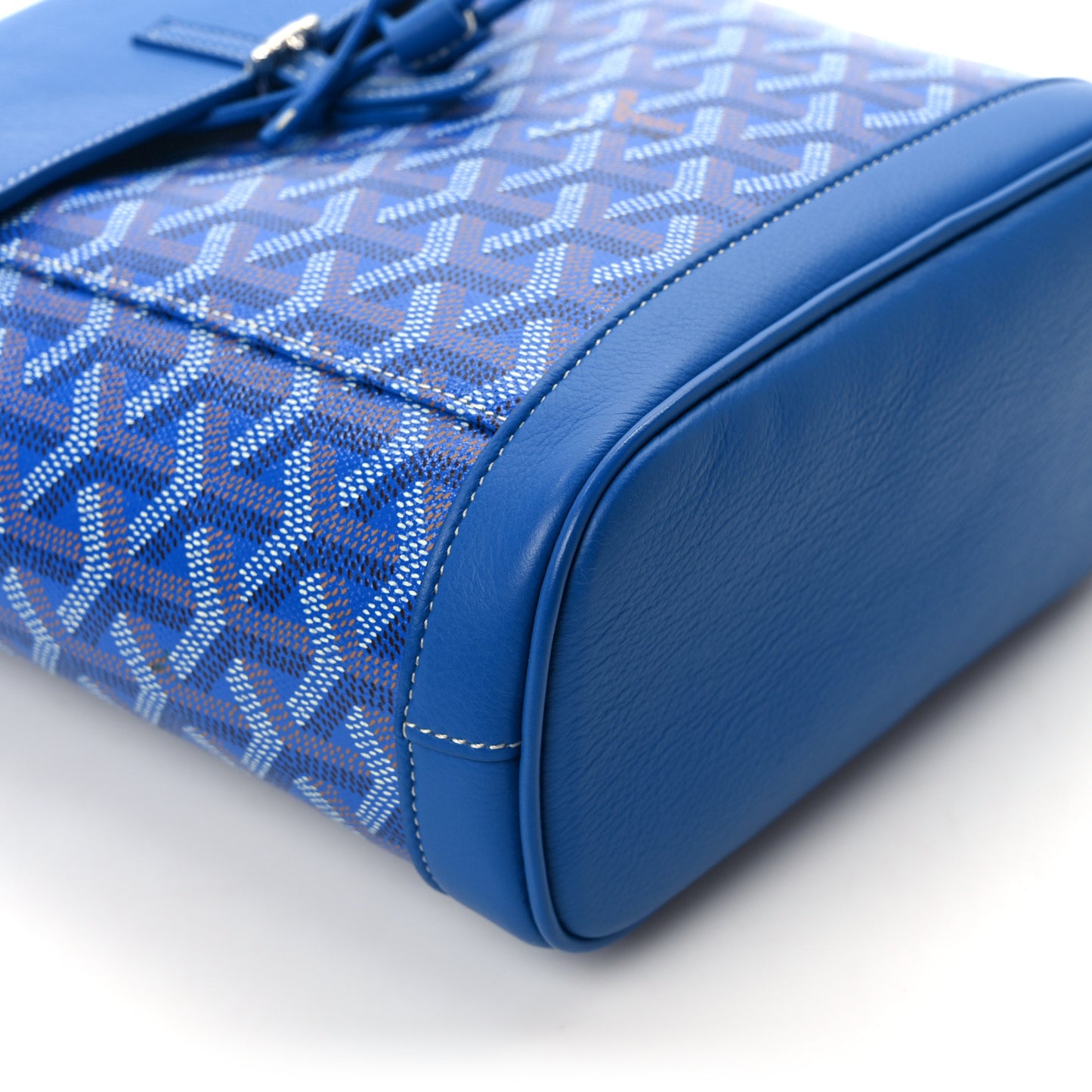 Goyardine Calfskin Mini Alpin Backpack Sky Blue