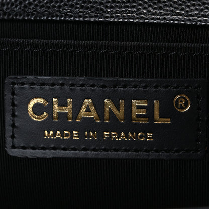 Chanel Caviar Quilted Medium Boy Flap Black 6 of 10