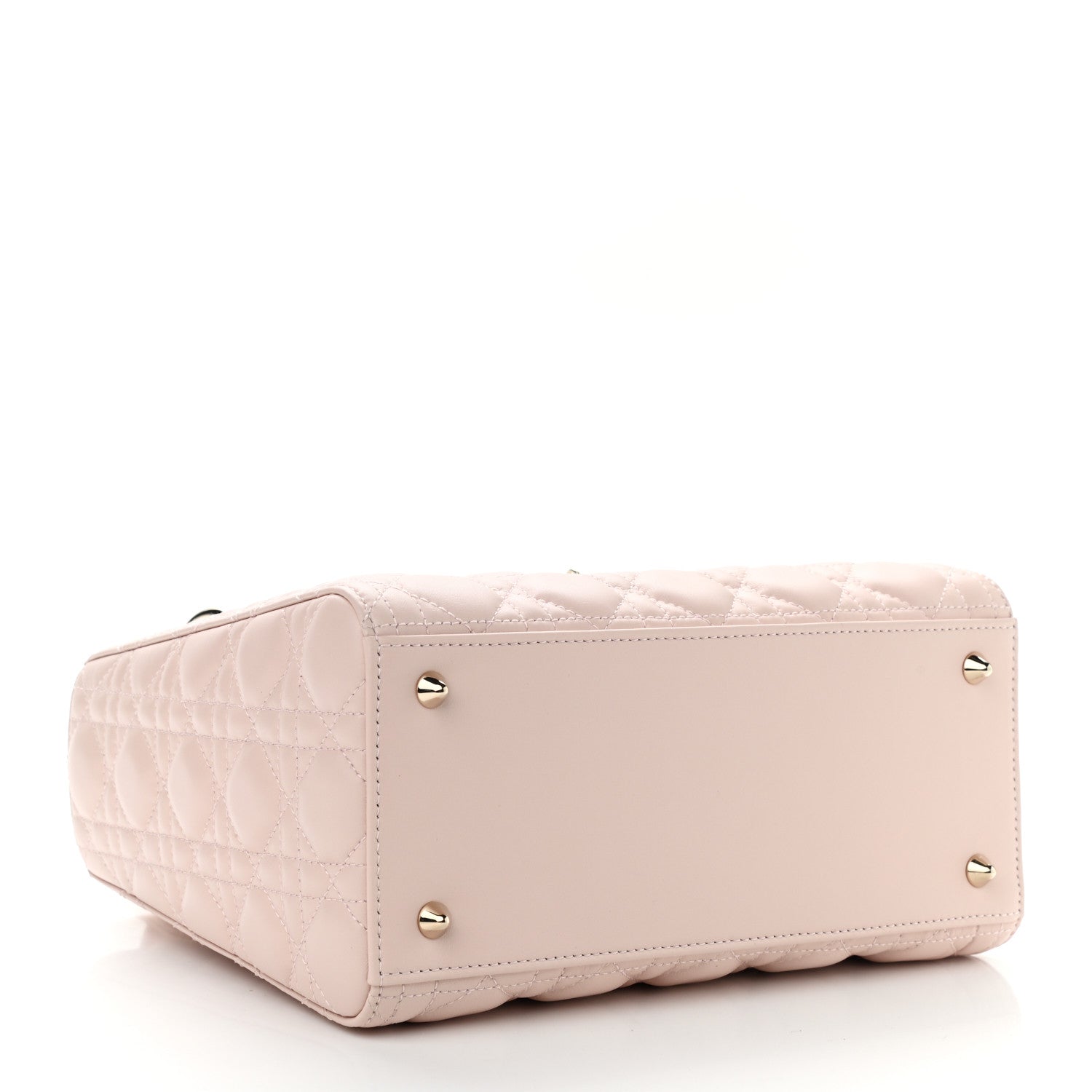 Christian Dior Lambskin Cannage Medium Lady Dior Rose Poudre 3 of 9