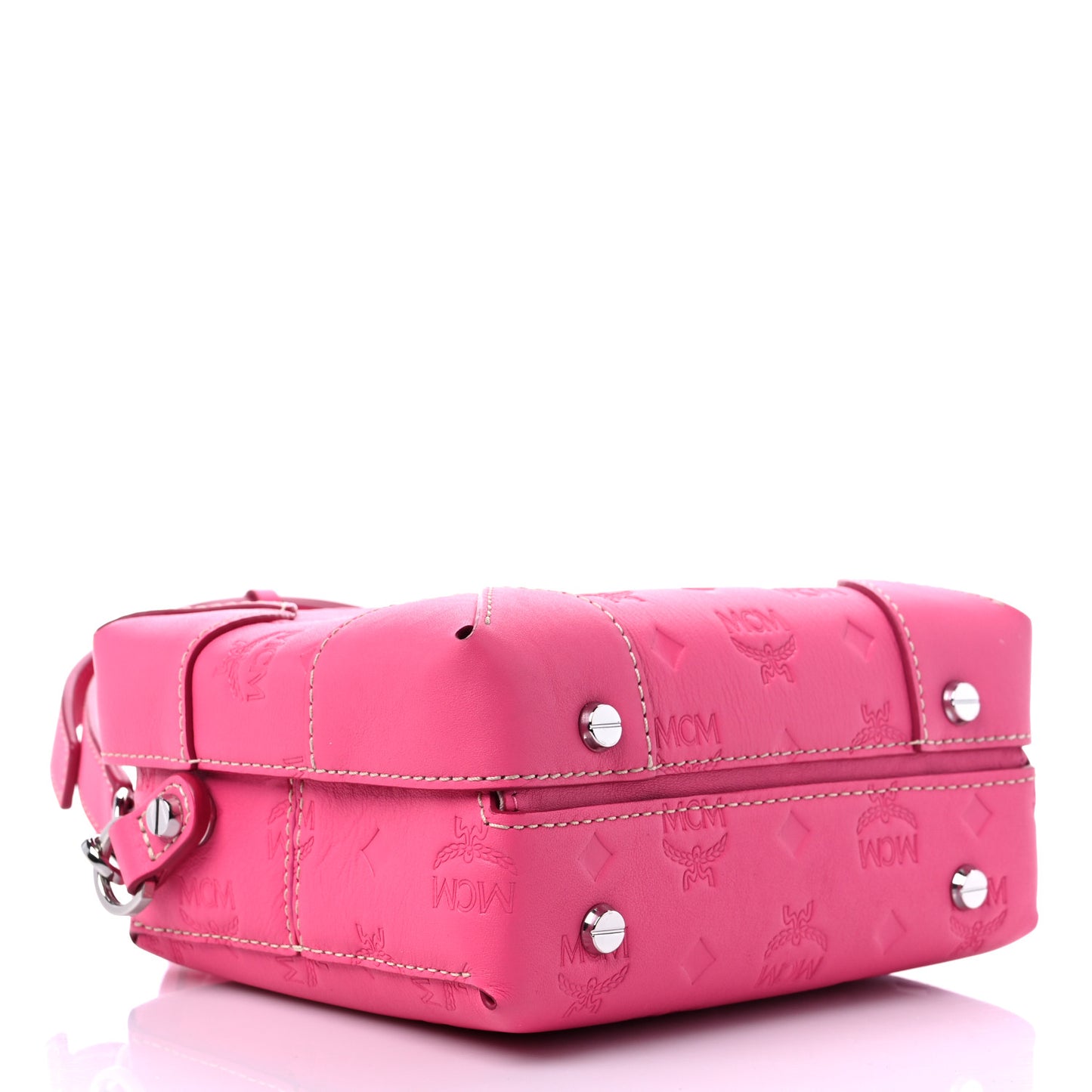Calfskin Ottomar Monogram Small Berlin Crossbody Sugar Pink