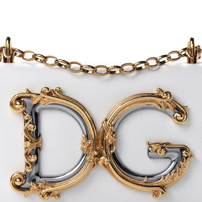 Dolce & Gabbana Nappa DG Girls Shoulder Bag White 10 of 11