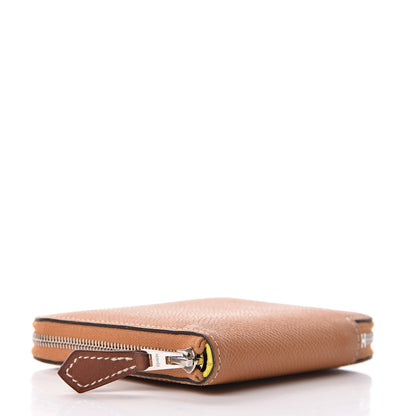 Hermes Epsom Silk'in Compact Wallet Gold 4 of 9